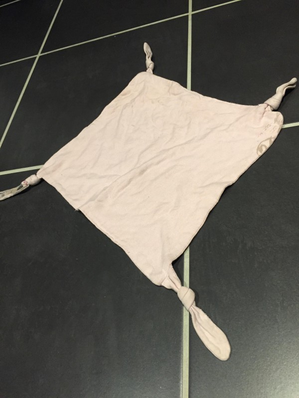 Doudou rose pâle perdu a Poitiers