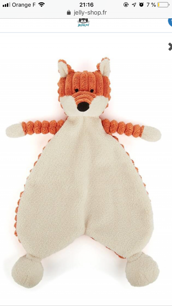 Doudou renard centre ville de saint etienne