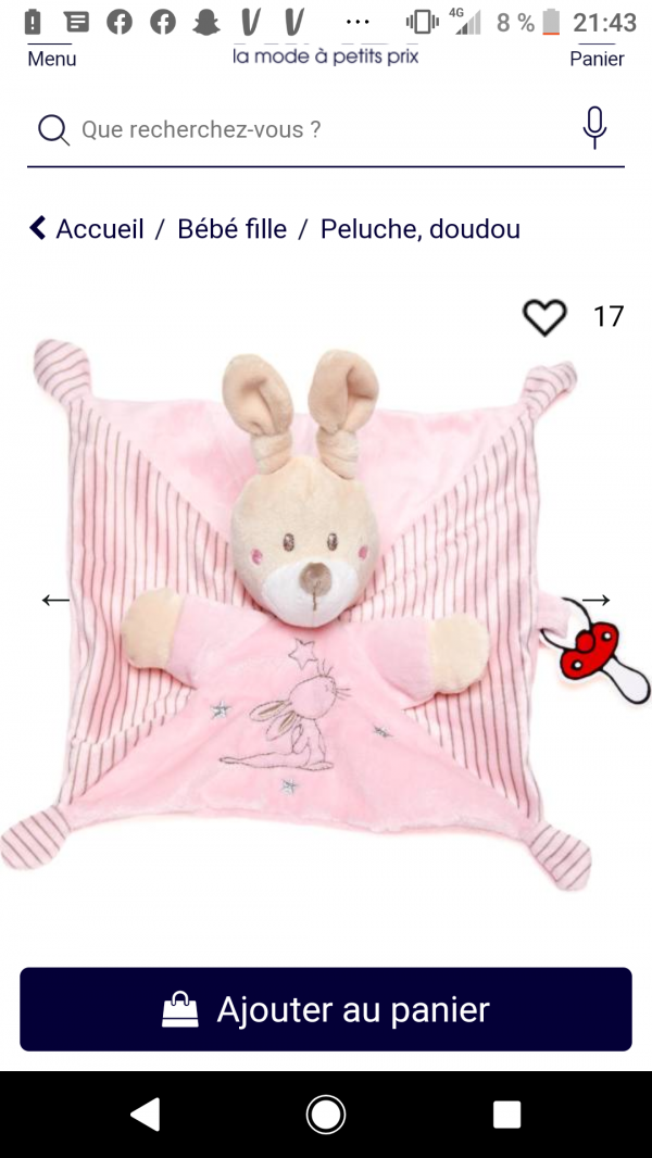 Doudou rose