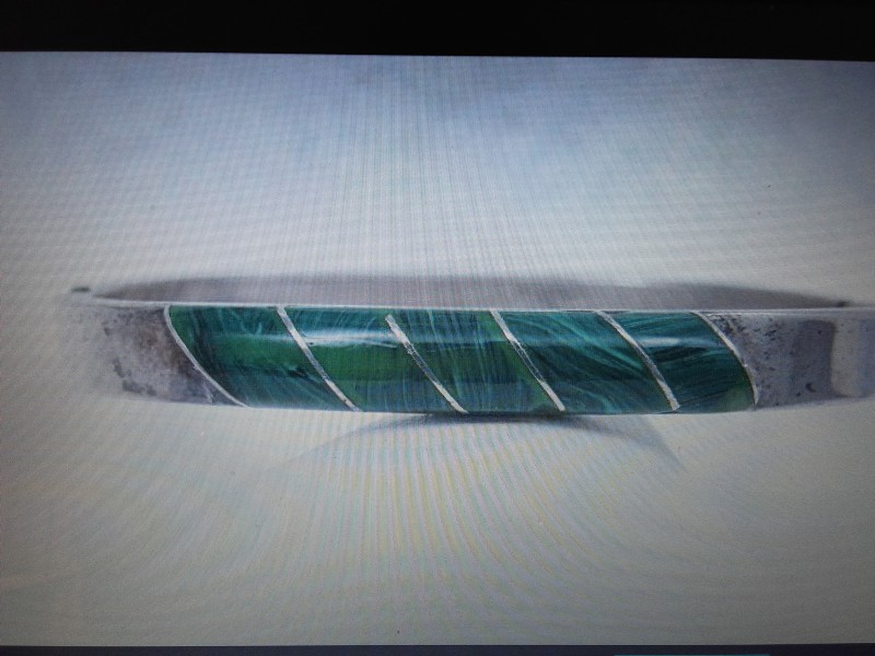 le 19 septembre perdu bracelet argent mexique pierre malachite à sausheim cote ferme le long de l ill