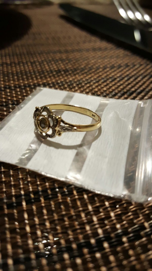 Bague belle époque perdue gueux ( Champagne)