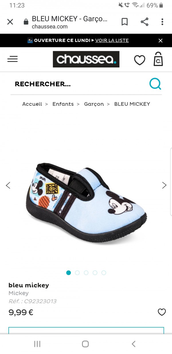 Perdu chausson bébé