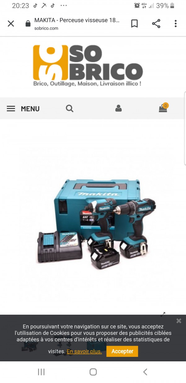 Malette makita bleu