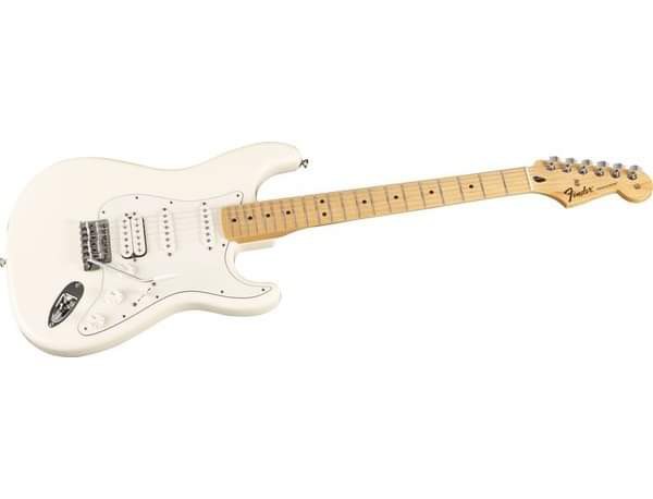 Guitare électrique fender blanche perdu