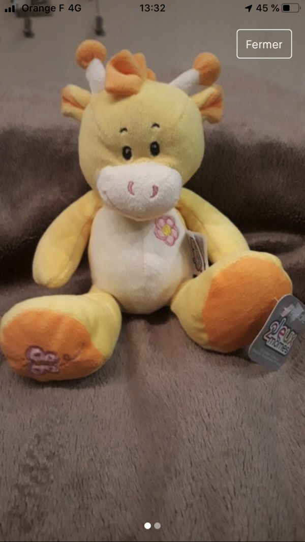 Doudou girafe perdu