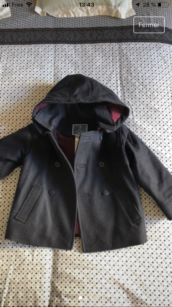 Perdu manteau d’enfant, rue Saint-Hélier, rennes