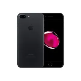 iPhone 7 Plus Noir Mat (coque en cuir marron logo Apple lors de la perte) Toulouse