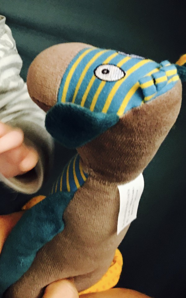 Doudou zèbre perdu au Parc de Choisy
