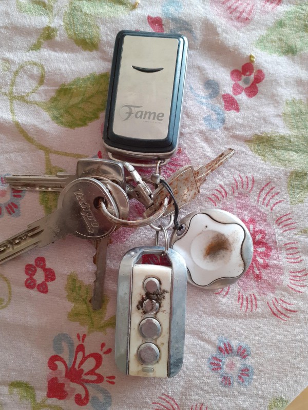 Trousseau de clefs en mauvais état