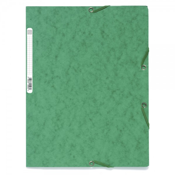 COURS dans POCHETTE VERTE en carton avec élastiques