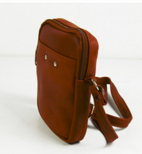 Perdu Sacoche cuir marron Angers