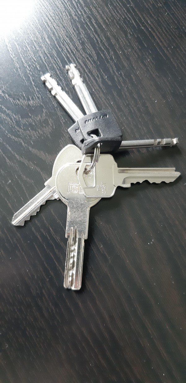 Jeu de clé trouvé près du Pont des Demoiselles (Toulouse)