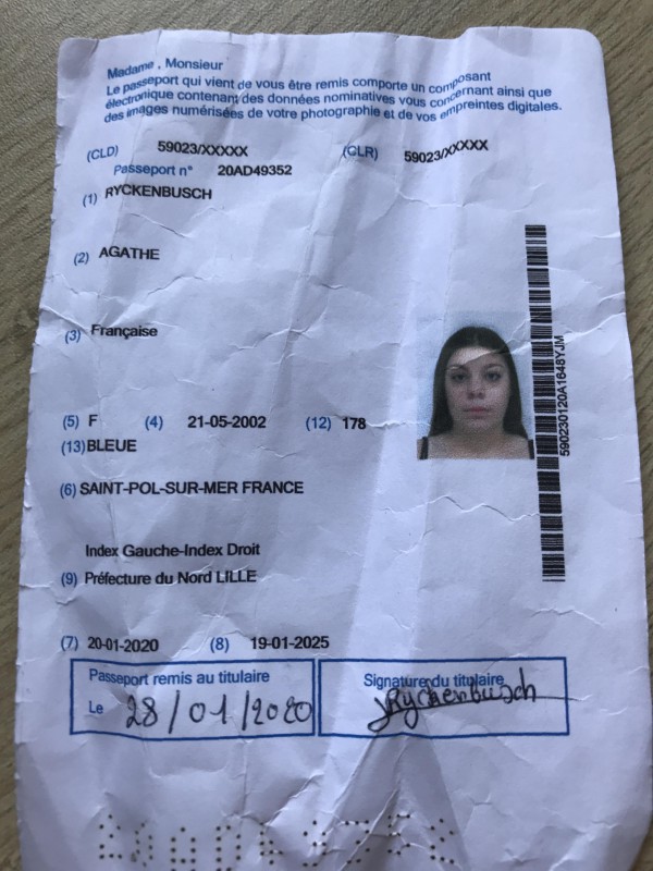 J’ai perdu mon passeport