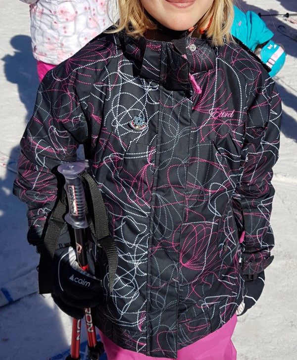 Manteau de ski enfant noir Etirel T10 ans