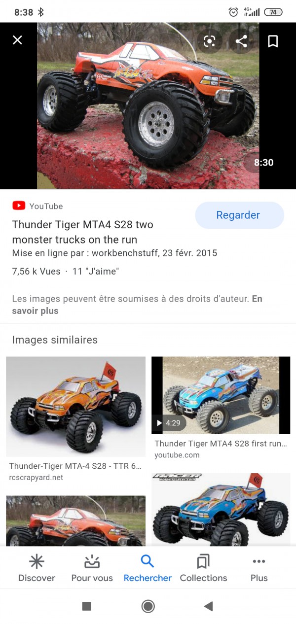 Monster truck rc thermique 1/8 volé Montpellier nord