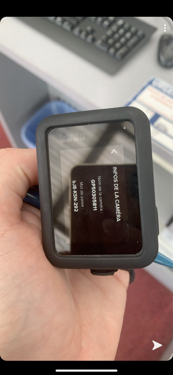GoPro trouvé aéroport Roissy Charles de Gaulle terminal 2F