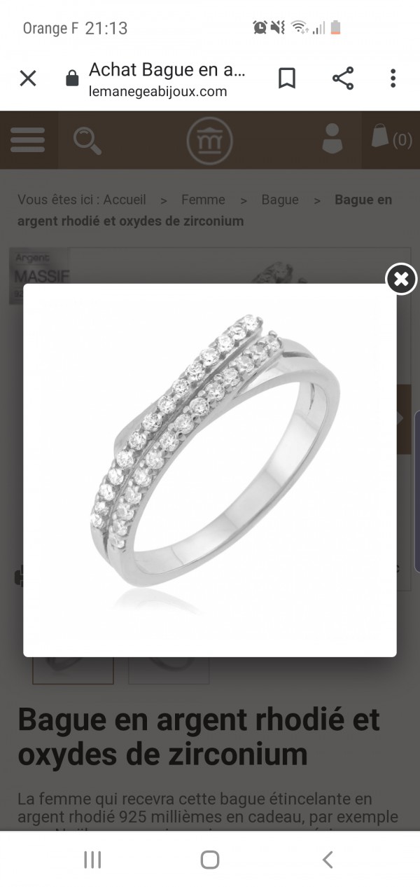 Bague perdue