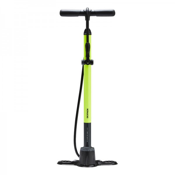 Pompe à vélo jaune fluo BTWIN
