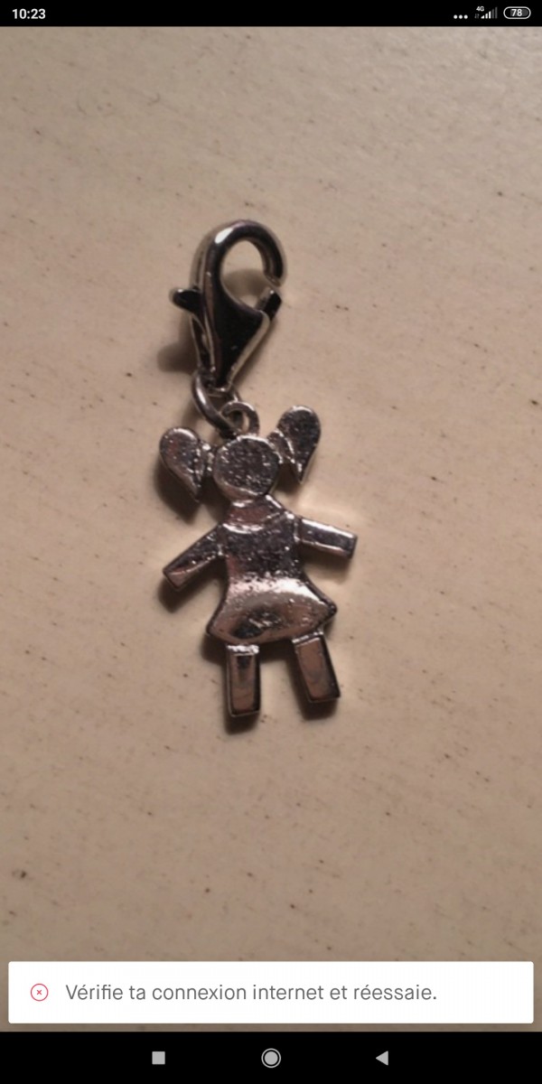 Perdu capbreton bracelet charms Agatha argent