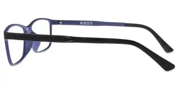 Lunettes de vue bleue et noir dans étui souple Decathlon