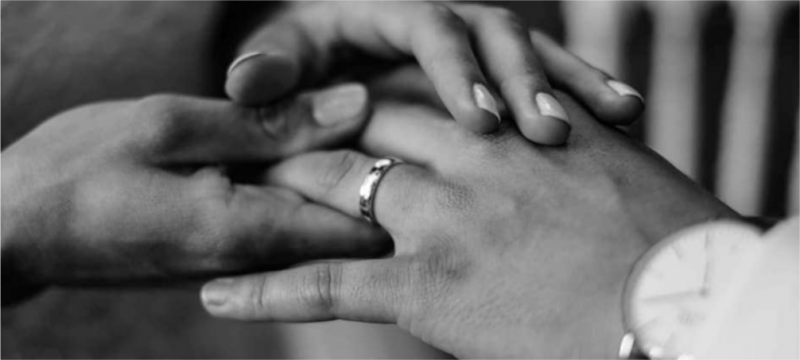 Bague en Or Blanc gravée Emilie et Cyril 09.07.2016