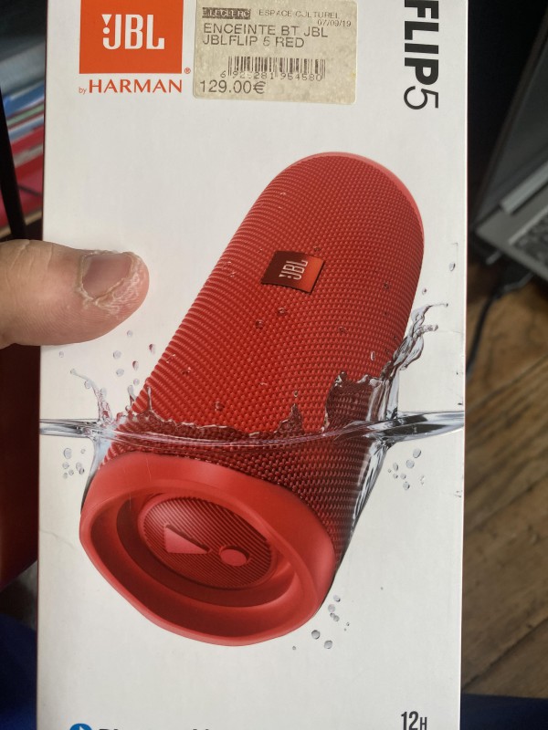 Enceinte jbl rouge flip 5 perdu