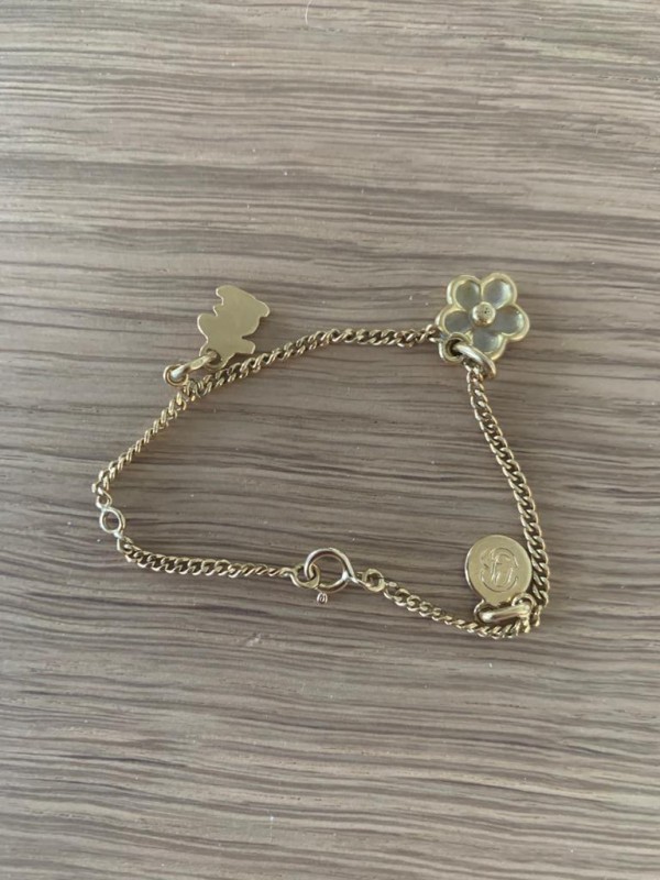 Perdu Bracelet or à pampilles