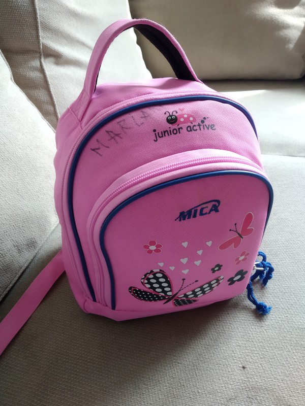 sac a dos fille rose