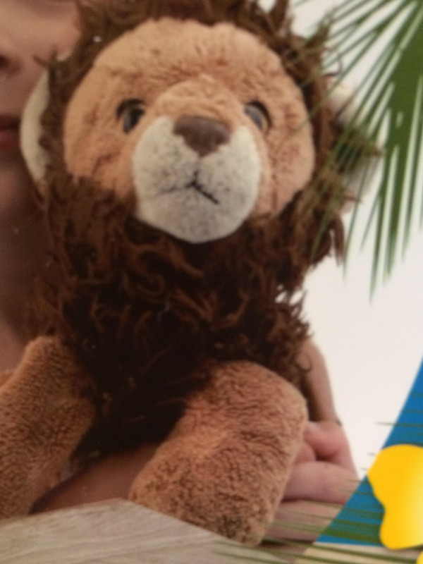 Doudou lion Bordeaux
