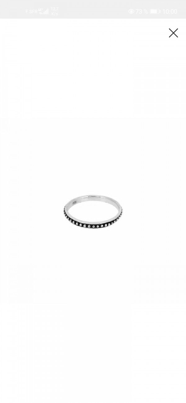 Bague fine en argent