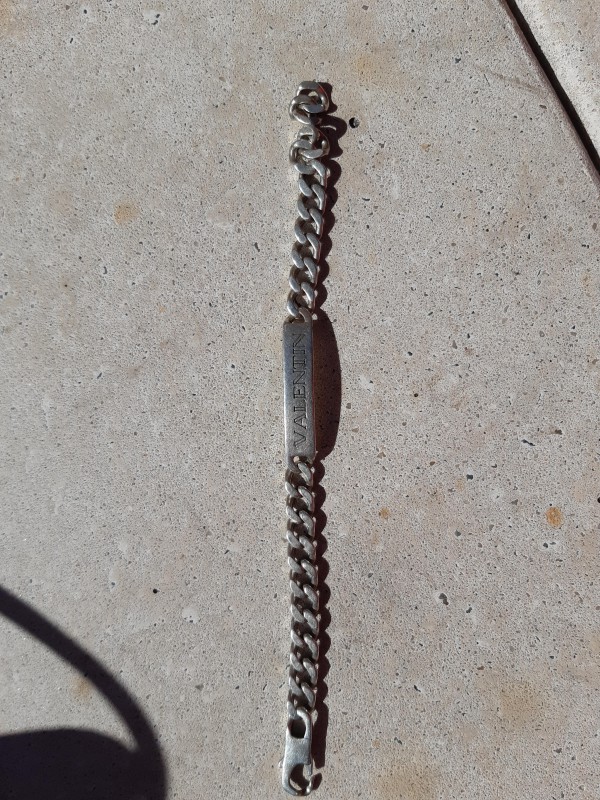 Bracelet Chaîne gravée "VALENTIN"