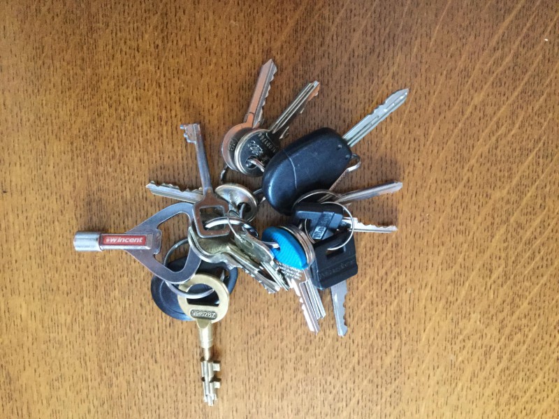 Trouve trousseau de plusieurs clefs Lyon 1er