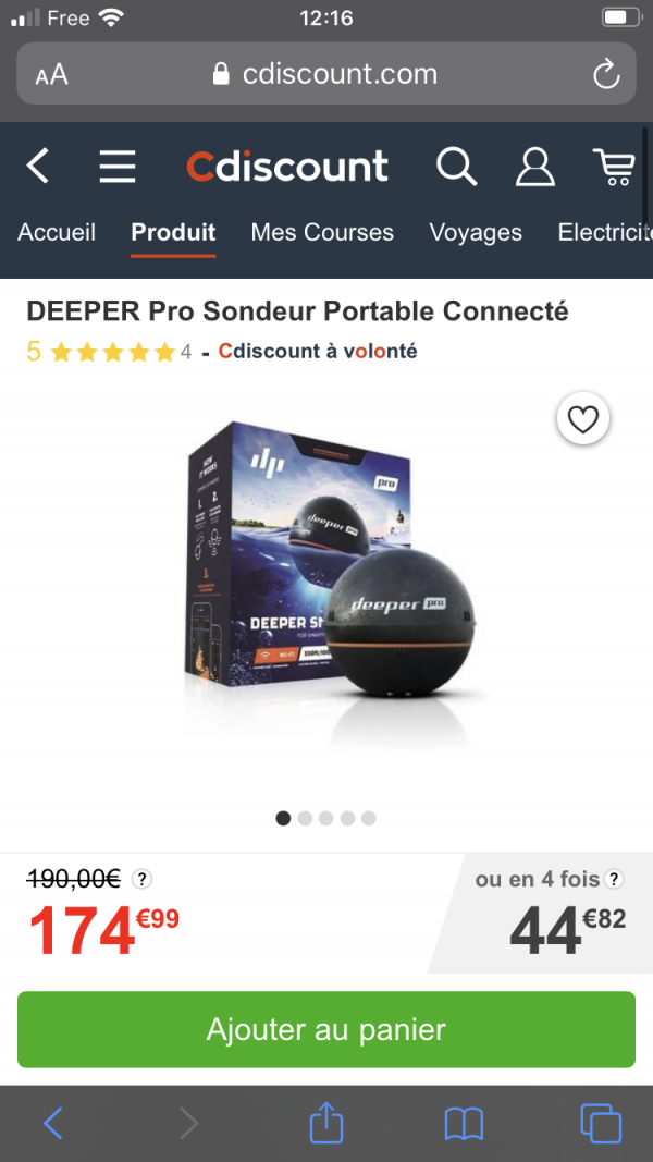 Sac itiwit 5L étanche orange Avec un Deeper à l’intérieur.