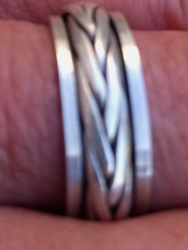 Perdu anneau en argent pour homme