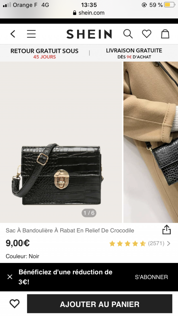 Sac à main noir