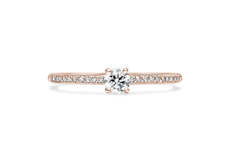 Bague de fiançailles (or jaune solitaire pavé de diamants), Paris 8ème, Bld Malesherbes
