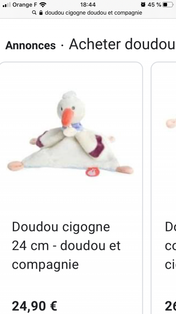 Doudou perdu dimanche 27 septembre entre mas roca mas vermeil