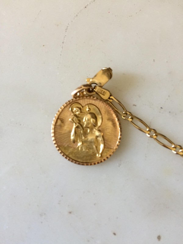 Trouvé médaille, route de Duranus