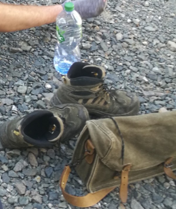 Sac kaki en bandoulière de l'armée française, Angers Centre