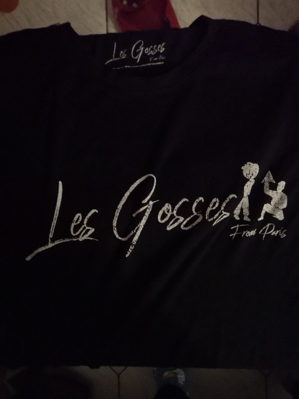 Trouvé t shirt noir femme Les Gosses