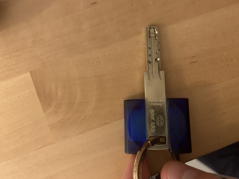 Clé avec badge