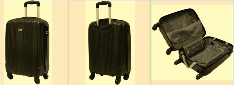 Une valise Noire ALISTAIR 55cm