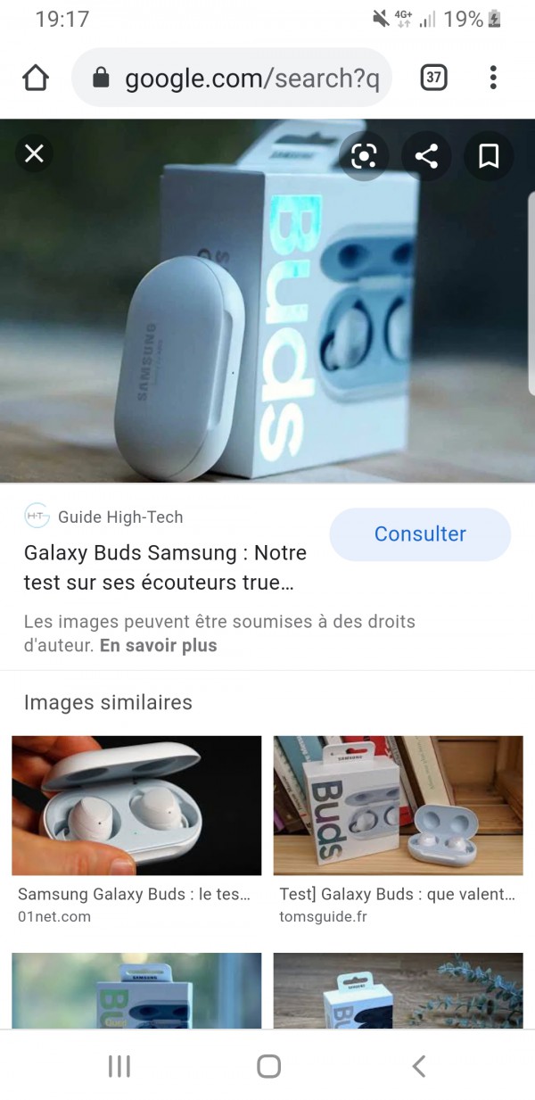 Perdu boute galaxy buds samsung blanche ecouteurs ligne 32