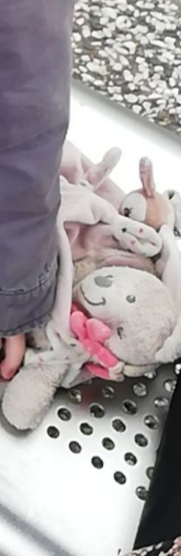 Doudou tête souris couleur rose