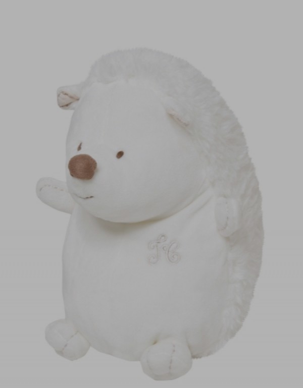 Perdu doudou hérisson blanc