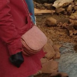 Petit sac à main vieux rose