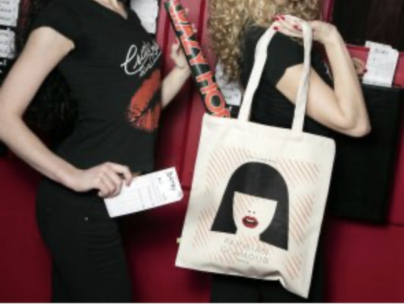 Tote bag Crazy horse avec lunettes de vue