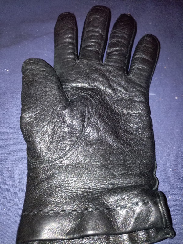 Gant en cuire noir
