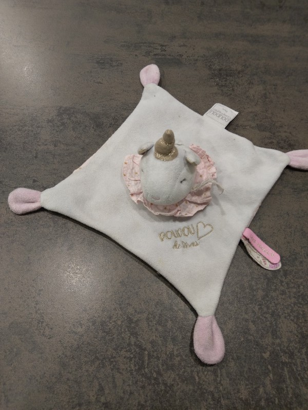 Doudou licorne Cora houdemont