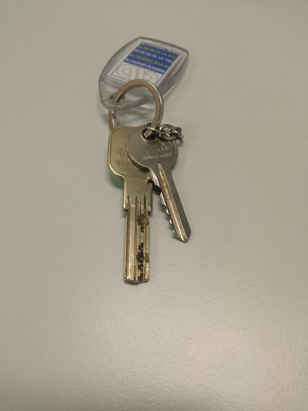 Trousseau de 2 clefs, Dunkerque Malo rue François Tixier